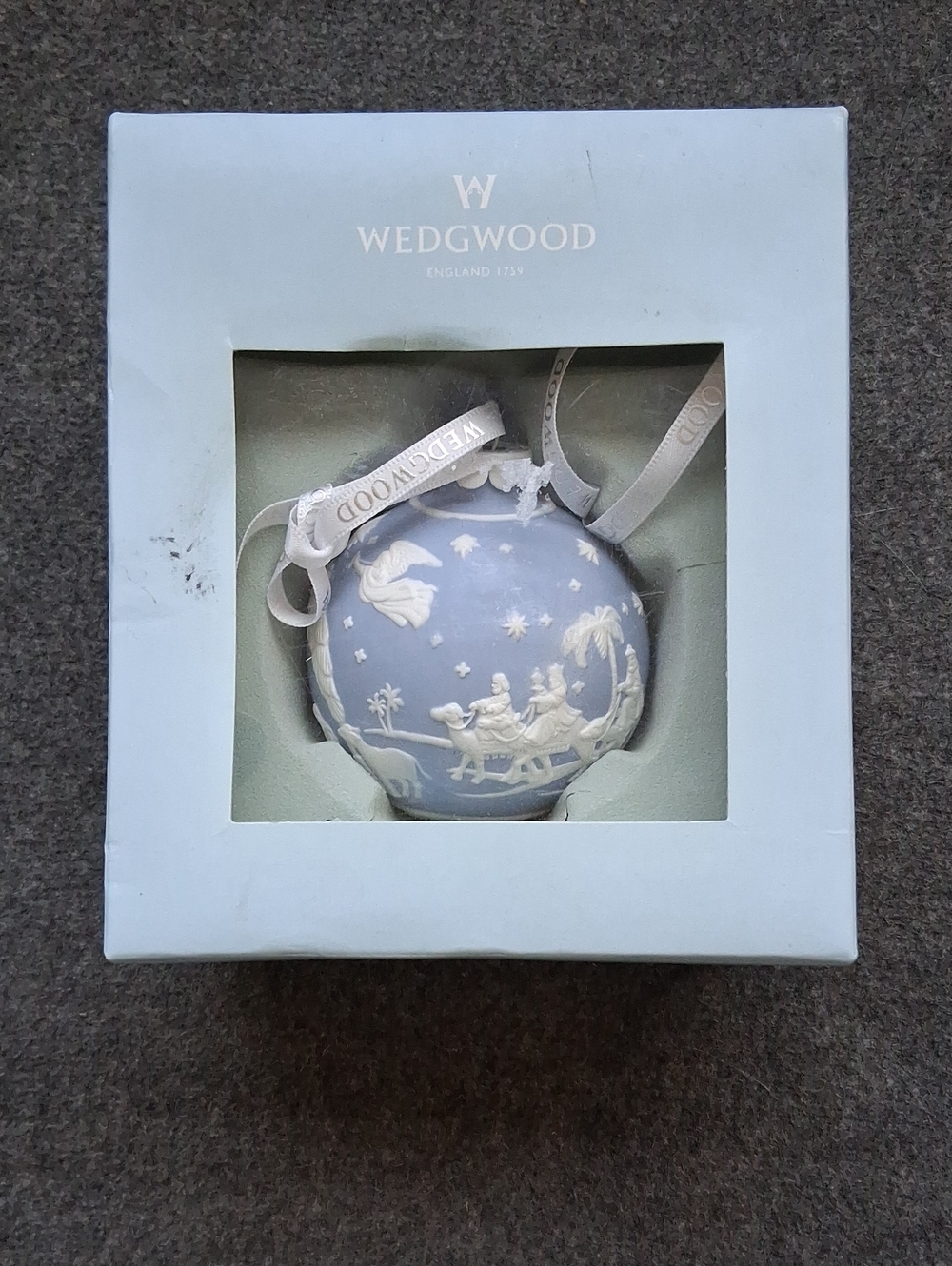Wedgwood Jasperware Nativity Scene Ornament